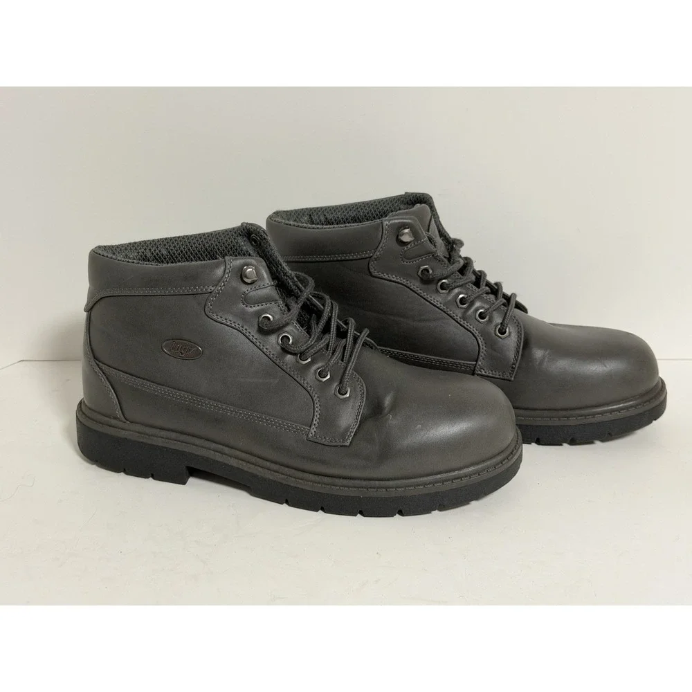 Lugz Men's Mantle Mid Chukka Boots in asphalt grey, Men's Size 11